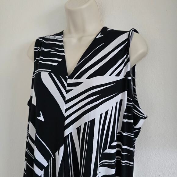 Tommy Bahama Oliana Hawaiian Maxi Dress Size XL Jersey V-neck Side Slit Resort - Picture 3 of 9